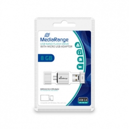 PENDRIVE DUO MEDIARANGE NANO 8GB MICRO USB OTG