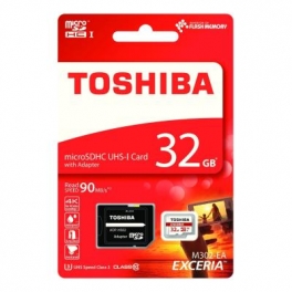 TARJETA HIGH SPEED +ADAPTADOR 32GB CLASE10 SDT032 TOSHIBA