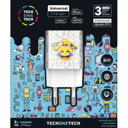 CARGADOR TEC2502 EMOJITECH SMILE 5V