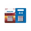 PILA ALCALINA PHILIPS LR3 POWER BL 4+4