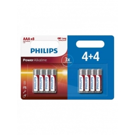 PILA ALCALINA PHILIPS LR3 POWER BL 4+4