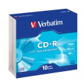 CD-R Verbatim Slim 52x 700MB 80MIN 43415 10UNIDADES