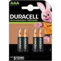 PILA DURACELL RECARGABLES HR03 AAA 4UNID 900 mAh