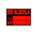 Cartel "Se alquila" 70x49