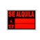 Cartel "Se alquila" 49x35