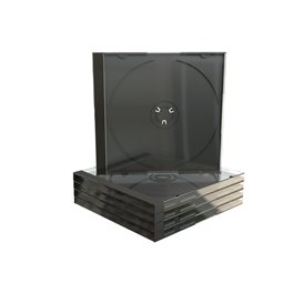 Estuche CD Jewel Transparente Negro Pq1 BOX22