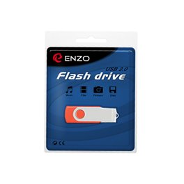 Pen Drive promocionable Enzo 8 GB naranja giro