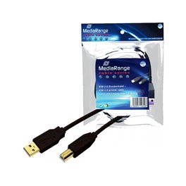 Cable USB AM/BM 2.0 Mediarange 1.8 m
