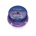 DVD+R Verbatim 4,7 GB  16x Azo, 25 unidades 43500