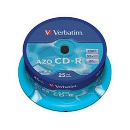 CD-ROM VERBATIM AZO TARRINA 25 UNID 43352